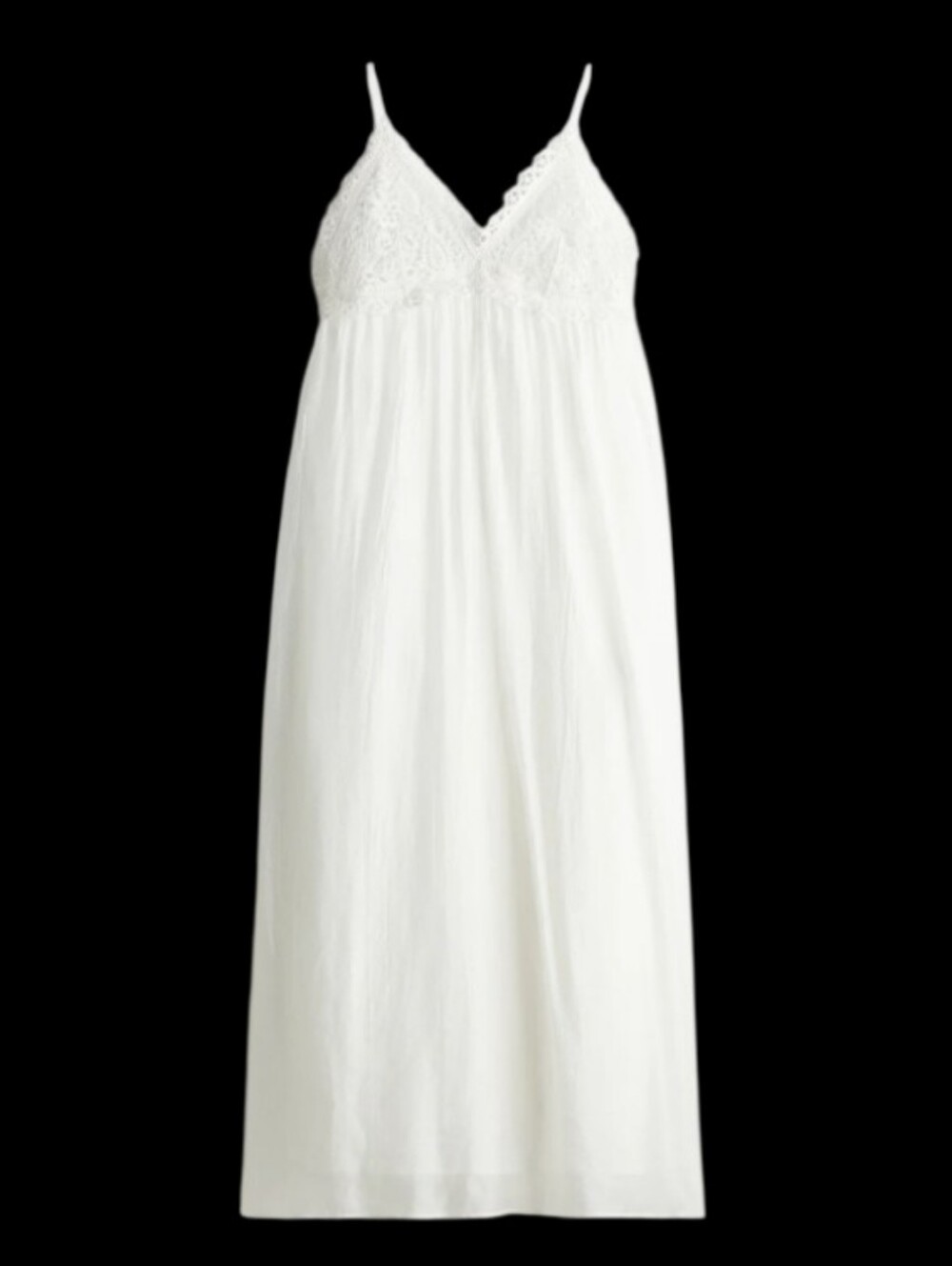 NWT Embroidery detail strappy dress White. H&M lined Cottagecore Boho Size Small